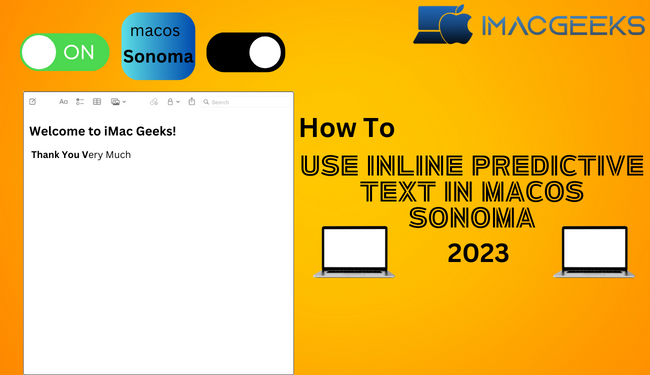 How to use inline predictive text in macOS Sonoma {2024}