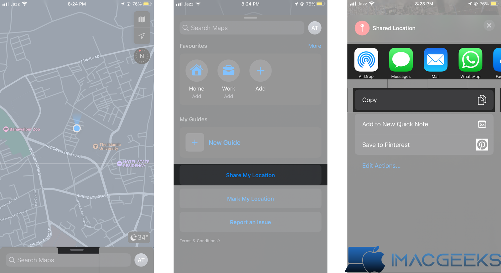 How to share live location using Apple Maps iPhone, iPad, and Mac