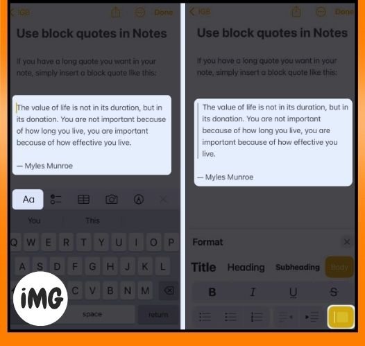How to use block quotes in Apple Notes in iOS 17 and macOS Sonoma